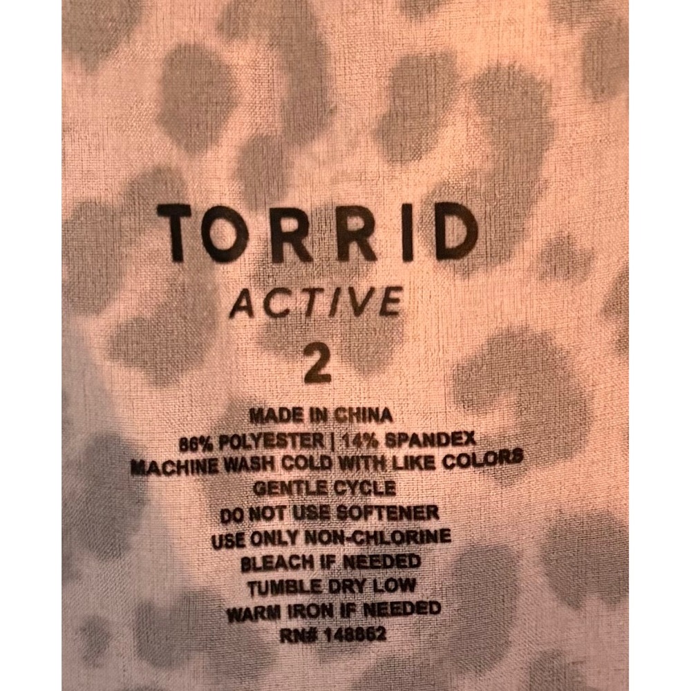 Torrid 2 Active Leopard Print Spaghetti Strap Rom… - image 5